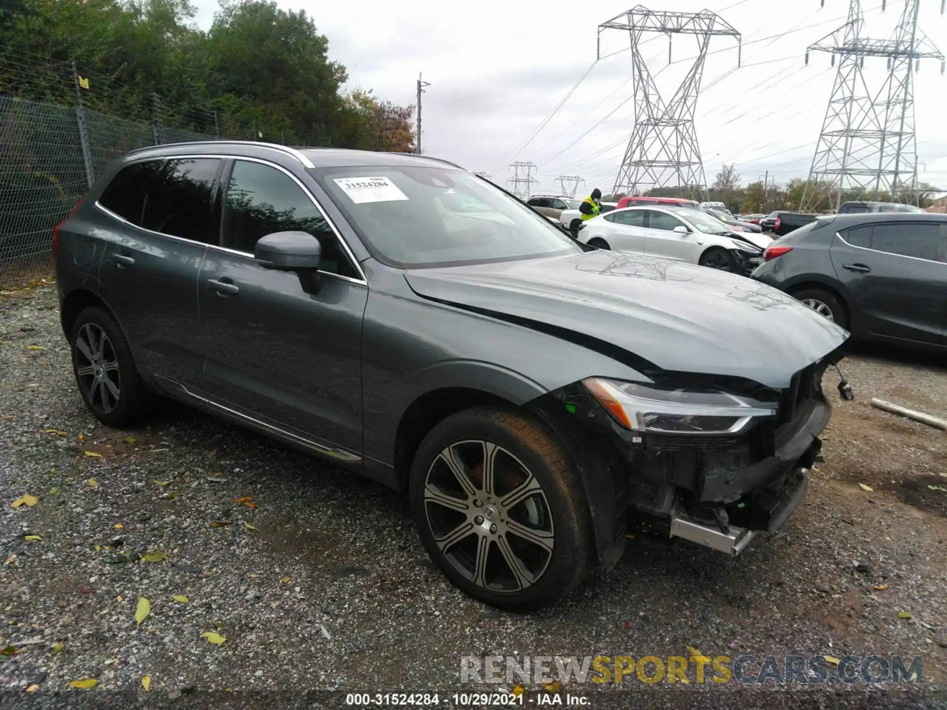 1 Photograph of a damaged car YV4102RL5M1684733 VOLVO XC60 2021