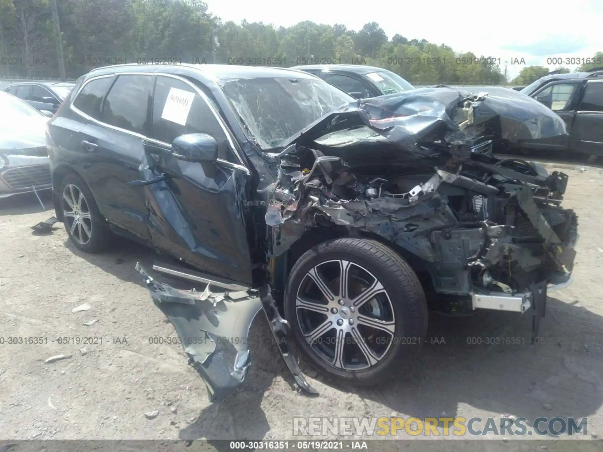 1 Photograph of a damaged car YV4102RL6M1710787 VOLVO XC60 2021