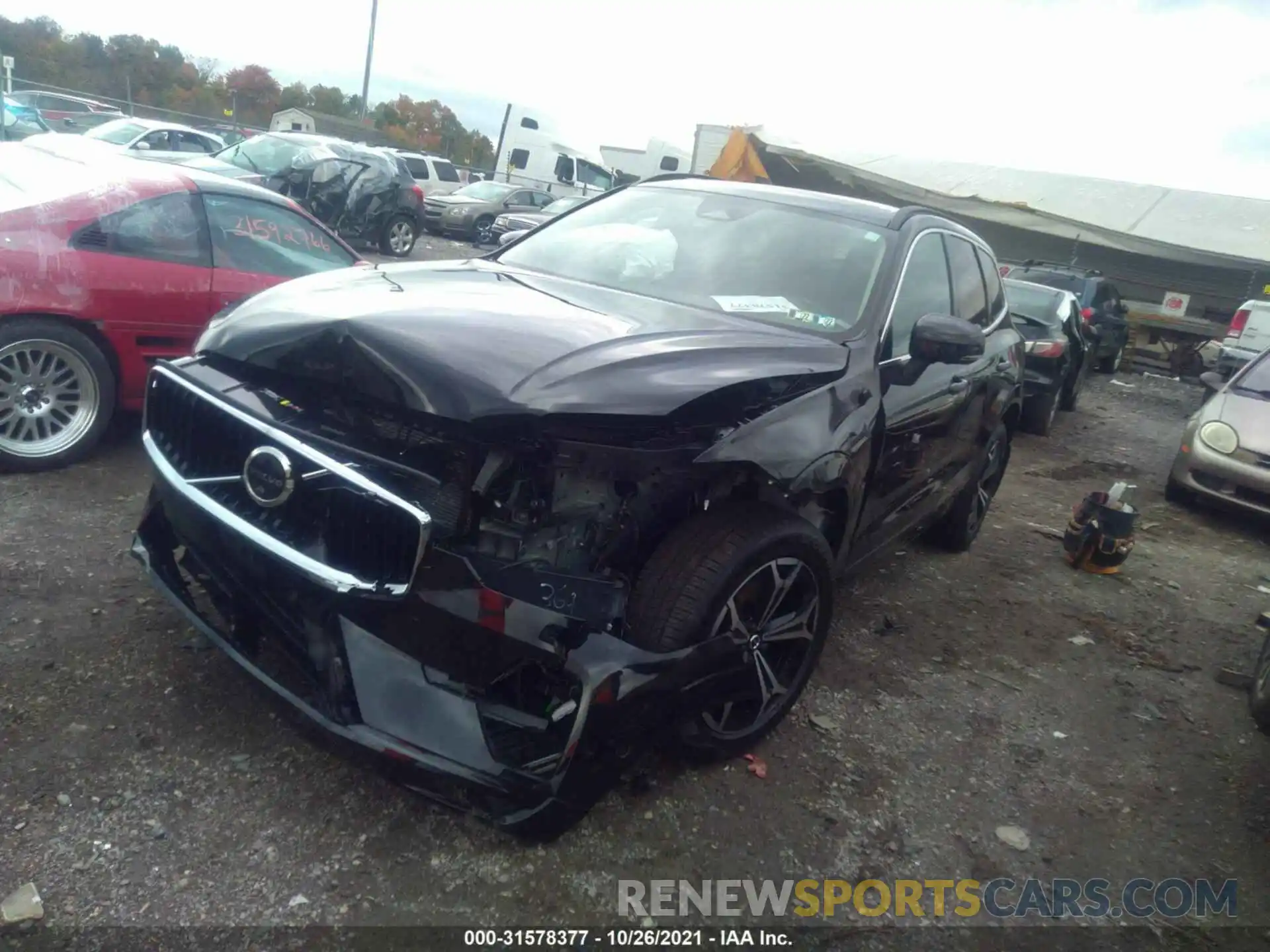 2 Photograph of a damaged car YV4L12RK0N1945393 VOLVO XC60 2022