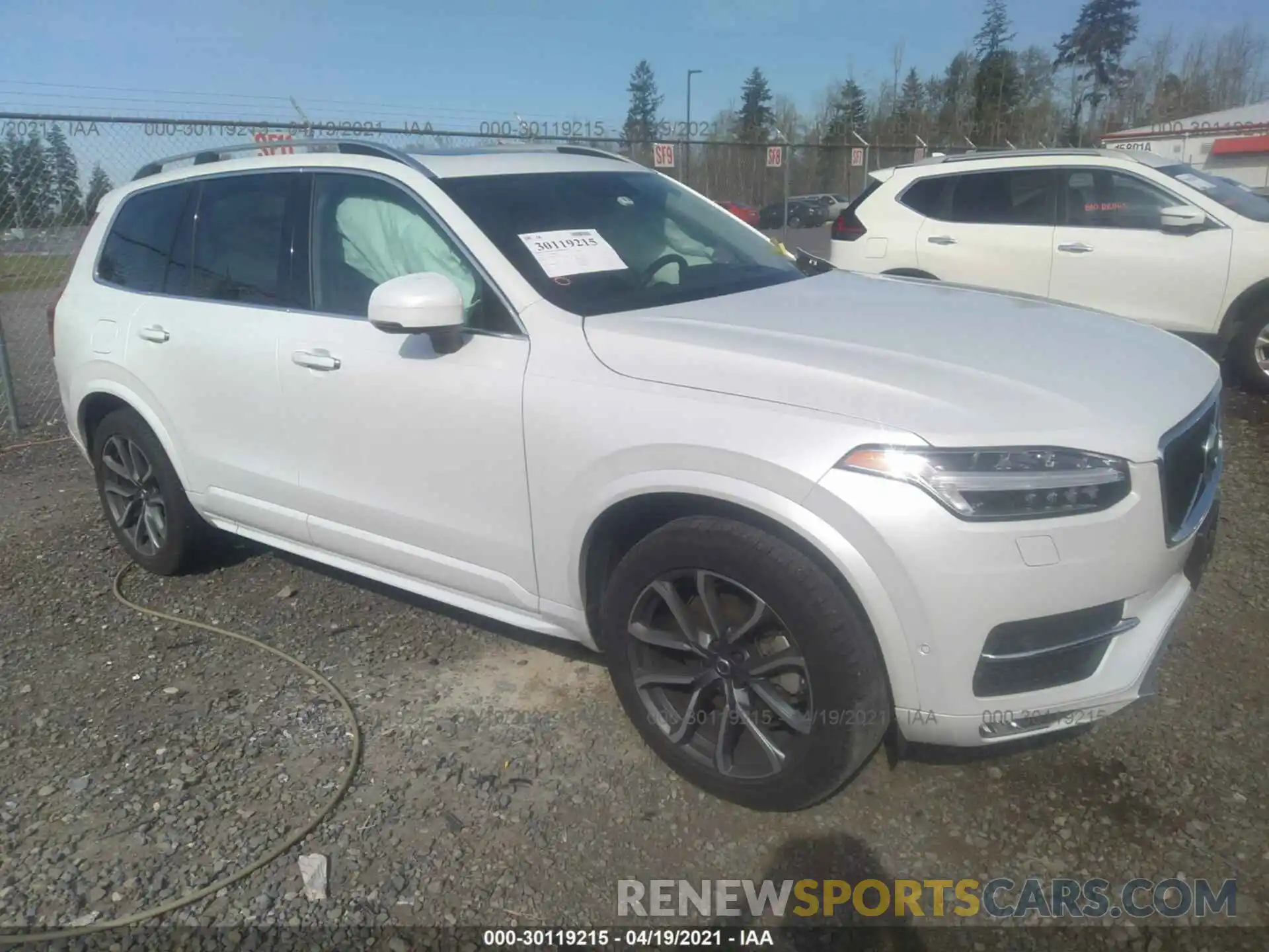 1 Photograph of a damaged car YV4102PK6K1507244 VOLVO XC90 2019