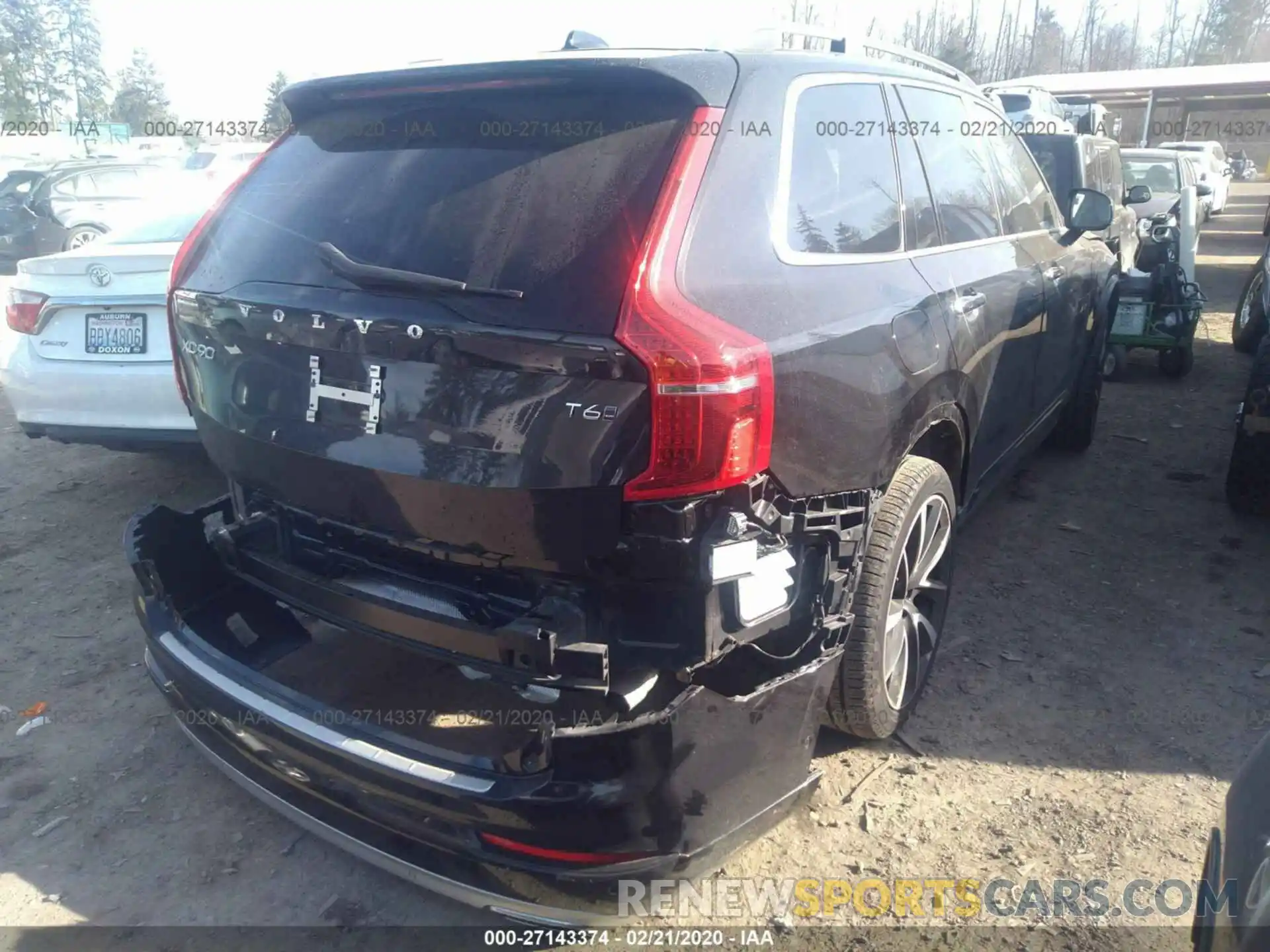 4 Фотография поврежденного автомобиля YV4A22PK6K1418400 VOLVO XC90 2019