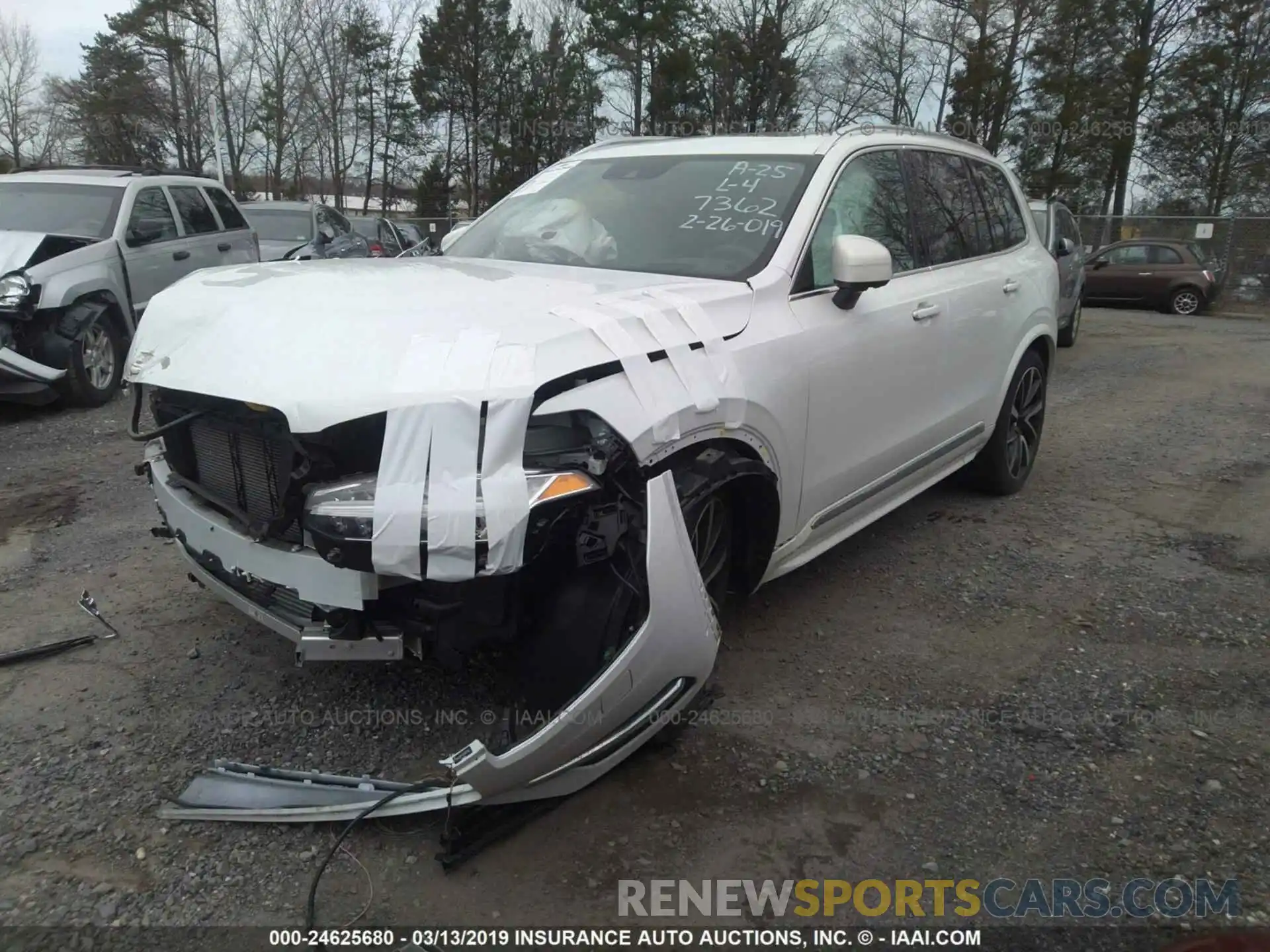 2 Photograph of a damaged car YV4A22PL2K1427362 VOLVO XC90 2019