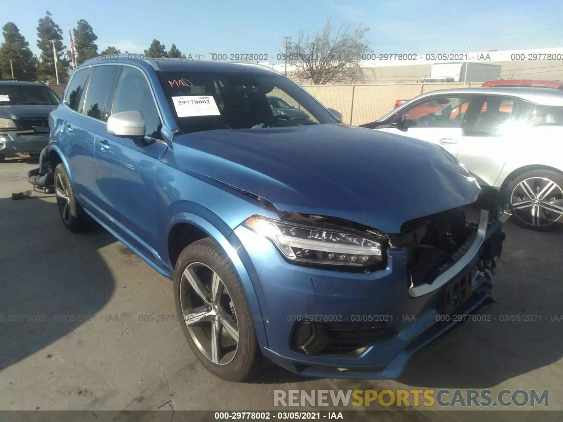 1 Photograph of a damaged car YV4BR0CM7K1500521 VOLVO XC90 2019