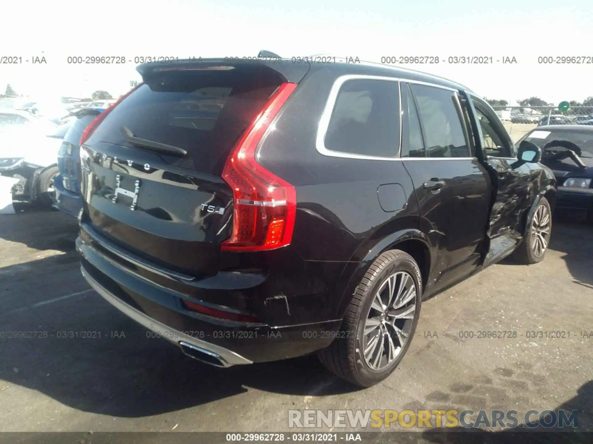 3 Фотография поврежденного автомобиля YV4102PKXL1555878 VOLVO XC90 2020