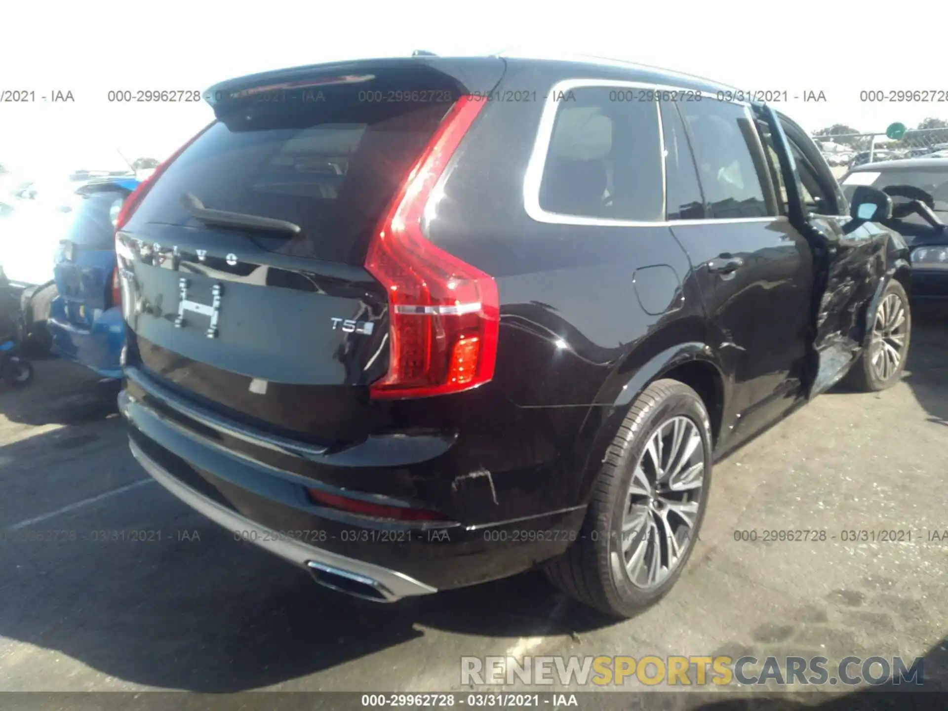 4 Фотография поврежденного автомобиля YV4102PKXL1555878 VOLVO XC90 2020