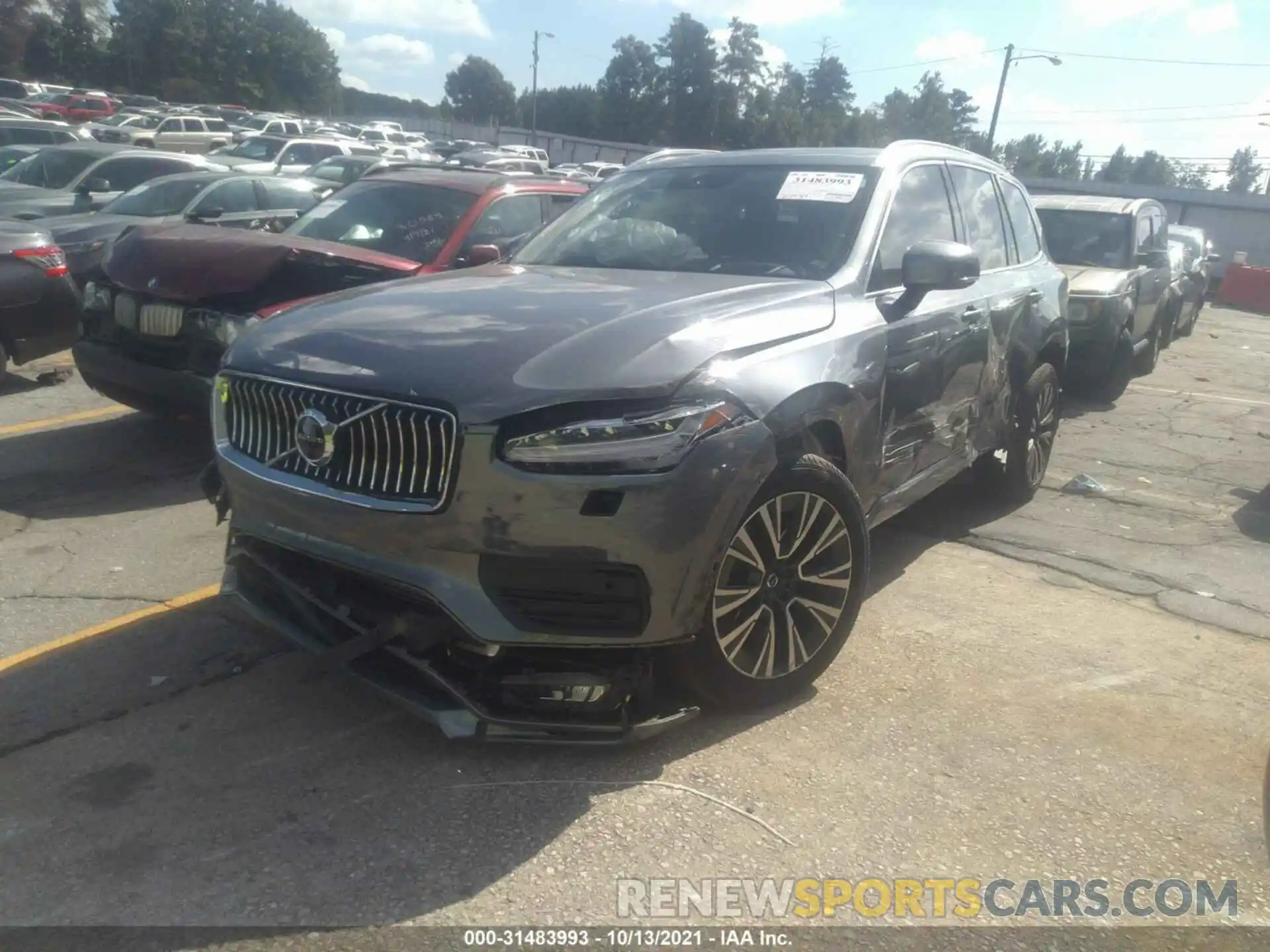 2 Photograph of a damaged car YV4A22PK3L1565338 VOLVO XC90 2020