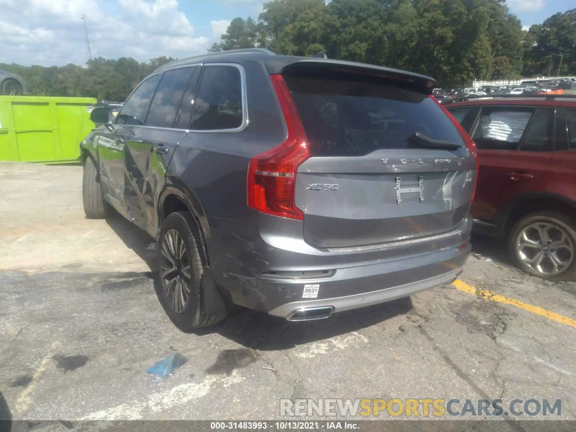 3 Photograph of a damaged car YV4A22PK3L1565338 VOLVO XC90 2020