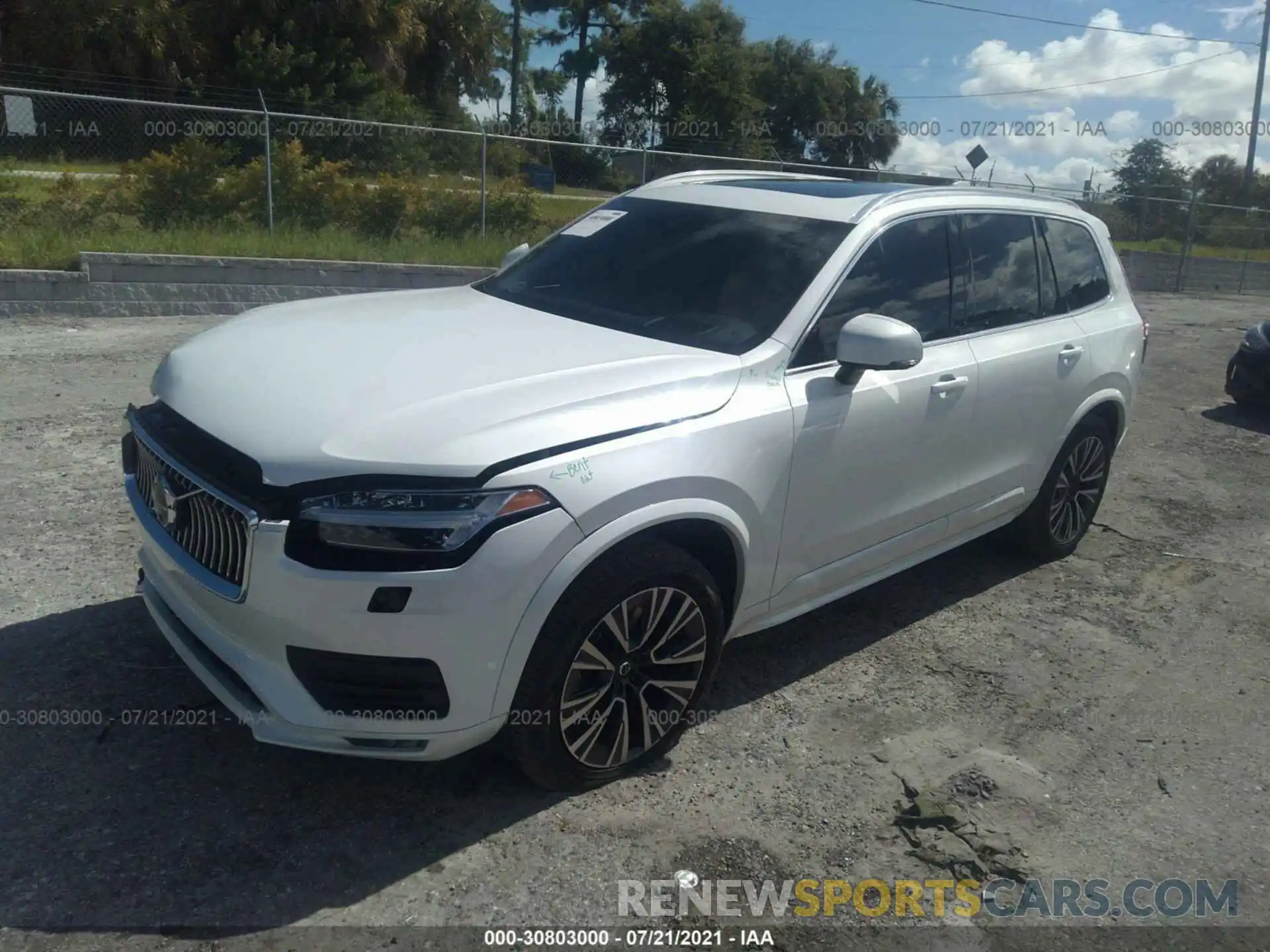 2 Photograph of a damaged car YV4A22PK6L1565222 VOLVO XC90 2020