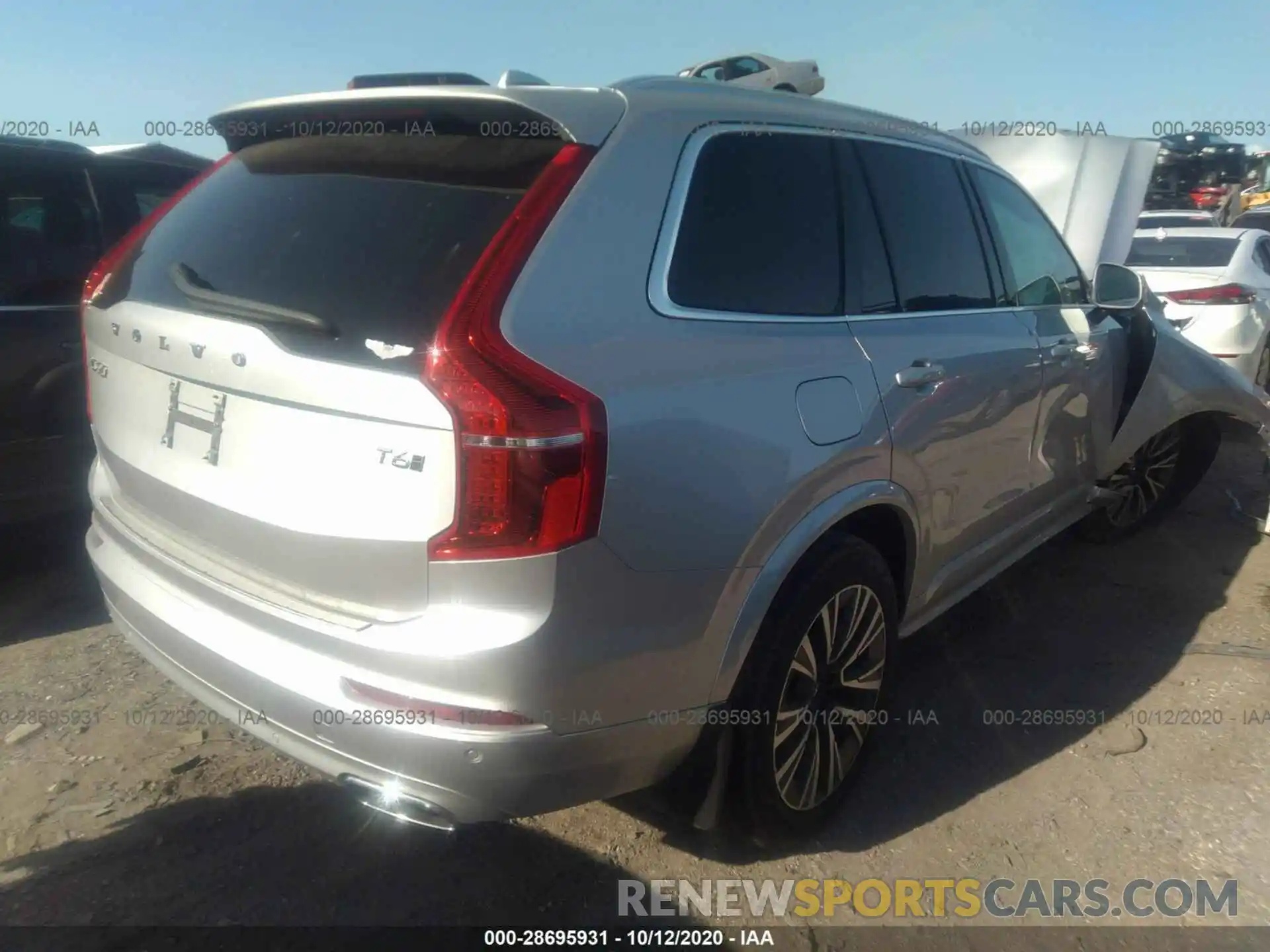 4 Фотография поврежденного автомобиля YV4A22PK8L1552195 VOLVO XC90 2020