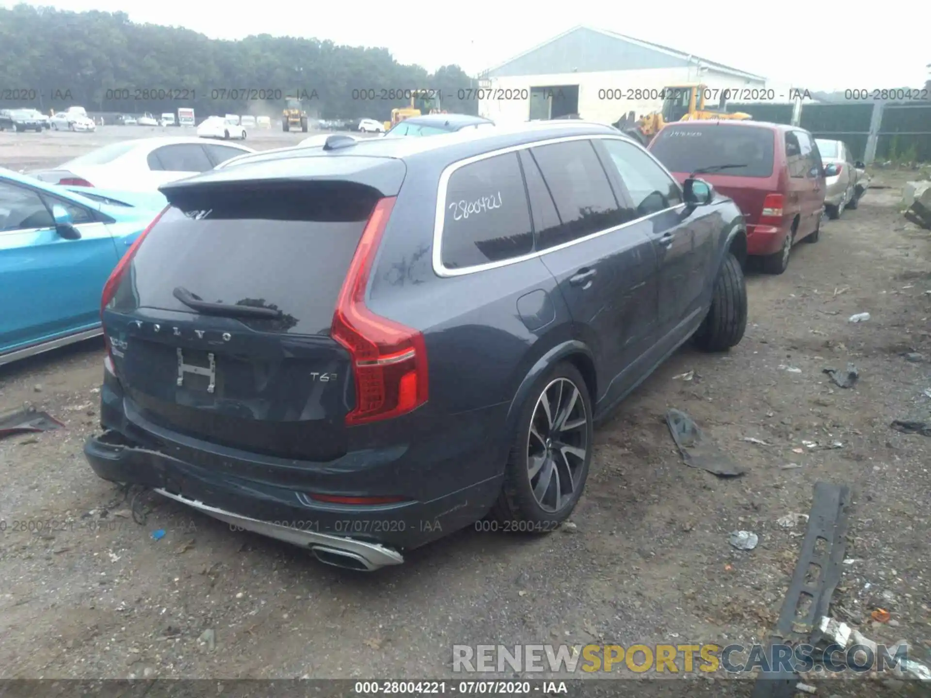 4 Фотография поврежденного автомобиля YV4A22PK9L1535115 VOLVO XC90 2020