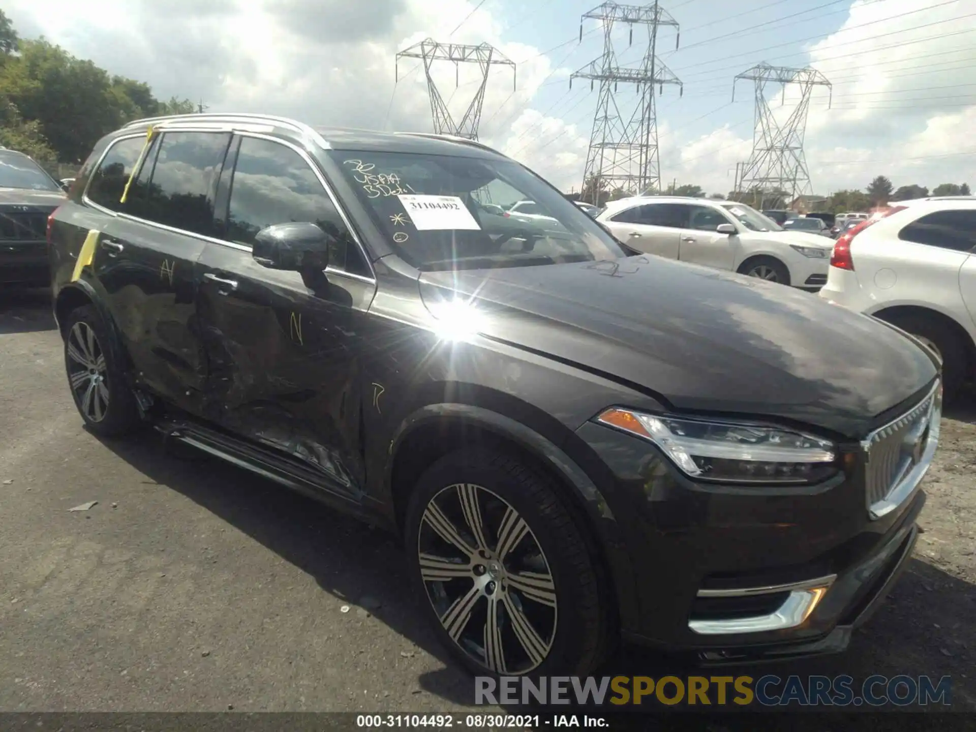 1 Photograph of a damaged car YV4A22PL3L1609511 VOLVO XC90 2020