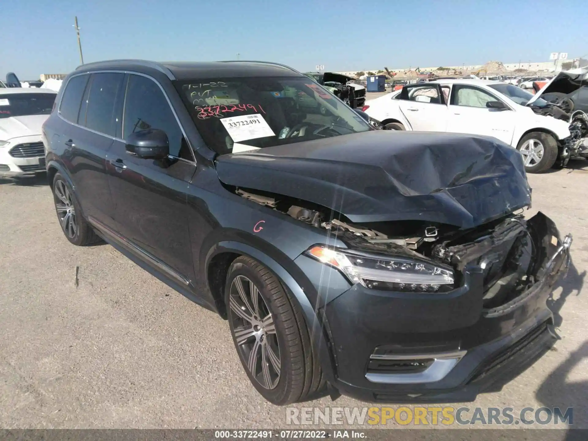 1 Photograph of a damaged car YV4BR0CL5N1776501 VOLVO XC90 RECHARGE 2022